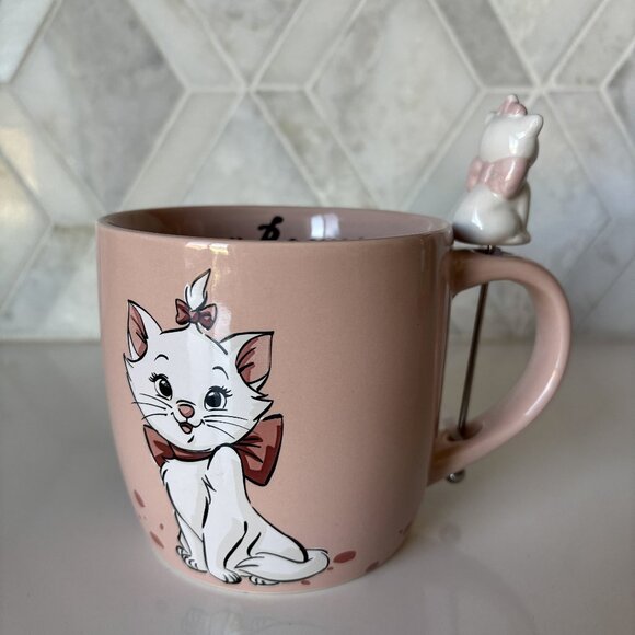 Disney Other - Zrike Brands Disney Aristocats Pink Bonjour I Woke Up Like This Mug with Stirrer